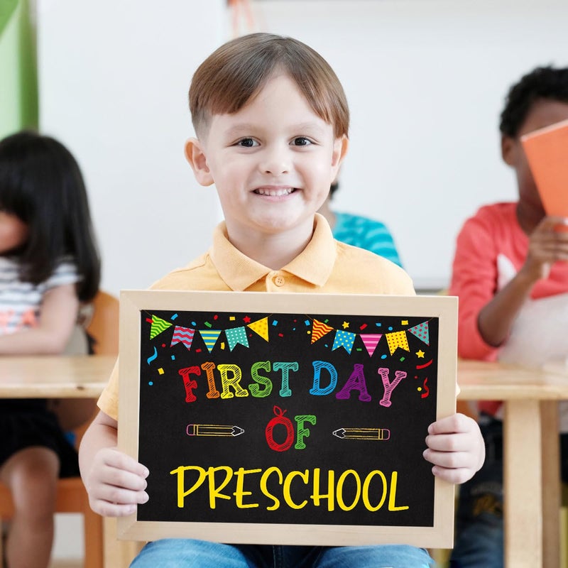 PETCEE First & Last Day of School Photo Prop Sign 10''x8'' Back to School Photo Prop Signs for Kids Girls Boys Reusable 15 Grades Preschool Kindergarten to College Photo Props Gifts - Image 4